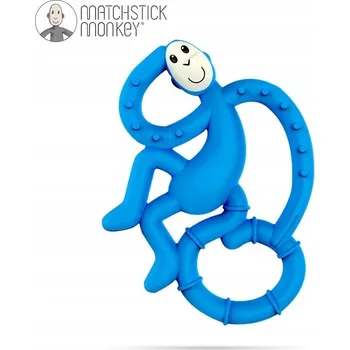 Ortodontické kousátko Matchstick Monkey, modrá guma