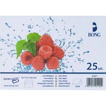 Obálka Bílá obálka C6 SK 114x162 25 Ks. Bantex