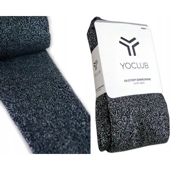 Dívčí oblečení YOCLUB dětské punčocháče černé bavlna, velikost 92