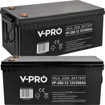 Trakční baterie Baterie VOLT POLSKA AGM VPRO 12V 260Ah