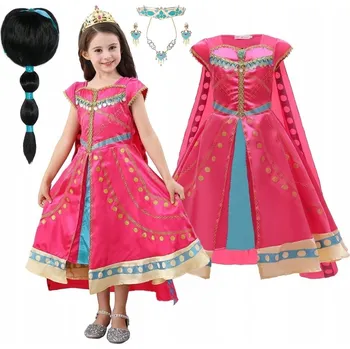 Karnevalový kostým ŠATY KOSTÝM JASMÍNA ARABSKÁ DUBAJSKÁ PRINCEZNA 122 128 CM