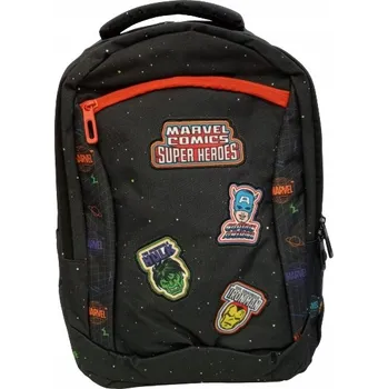 Školní batoh Školní batoh Paso s více přihrádkami, černý, 18 l