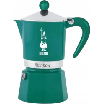 Moka konvice Moka konvička BIALETTI Moka Express 130 ml (3 šálky) zelená