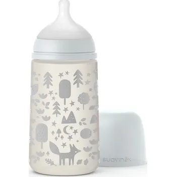 Kojenecká láhev Láhev Suavinex SX Pro Spread Joy 270 ml šedá