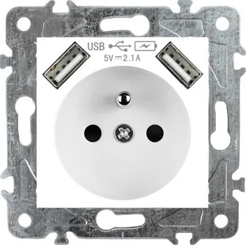 vypínač a zásuvka Elhard Royal YK2190W bílá