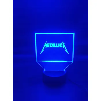 Lampička Led lampička Metallica Dálkový Ovladač Jméno Dedikace