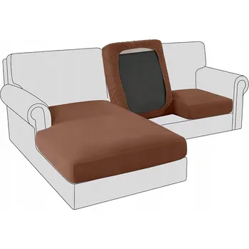 Napínací potah Potah na pohovku (gauč) hnědý