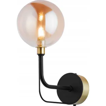 Nástěnné svítidlo ERIS moderní nástěnné svítidlo černé saténové 1-bodové stínidlo 1887