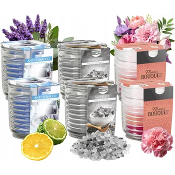 Svíčka Vonná svíčka ve skle BISPOL Aura 28H MIX "1" 6 Ks.