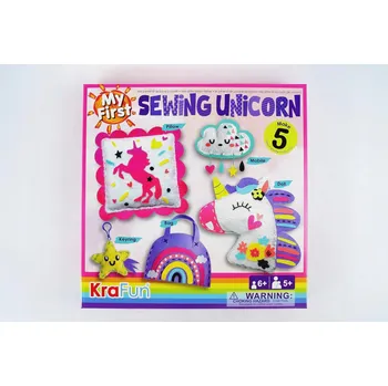 kreativní sada KRAFUN Sada na Šití, Moje Poprvé 5 Projektů Plstěné Díly Pro