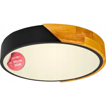 Stropní Svítidlo kulatý Ledhoff 30 x 6 cm černý