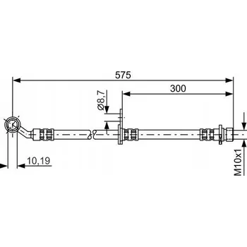 Brzdová hadice Bosch 1 987 476 986 Brzdová hadice, flexibilní
