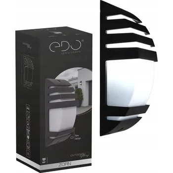 Nástěnné svítidlo EDO Venkovní nástěnné svítidlo ZOFIN, zahradní lampa na fasádu, patice E27, černé, IP44