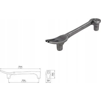 Nábytková úchytka SIRO 1051-128ZN28 vzhled cínu