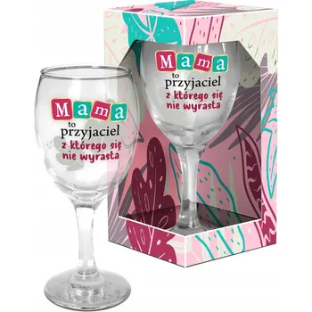 Sklenice SVÁTEK MATEK sklenice na víno - Maminka je přítel