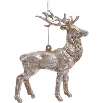 Vánoční dekorace Vánoční ozdoba - sob stříbrný