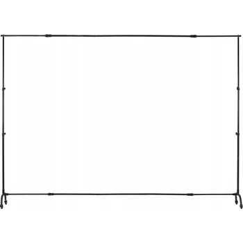 Fotopozadí Stojan na fotografické pozadí 2,13x3 m, nastavitelný, s kolečky, pro studio