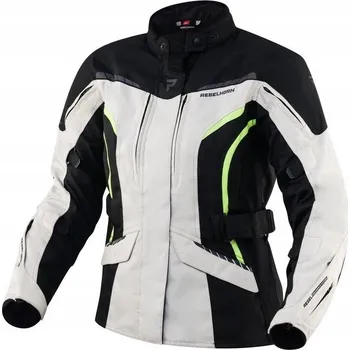 Moto bunda Textilní bunda Rebelhorn Hiker III Lady Černo/Šedá/Flo Žlutá DXXS
