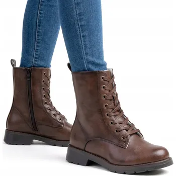 Dámská zimní obuv Zateplené kotníkové boty lehké trekové boty ZIP pohodlné kotníkové boty šněrovací boty Wojtyłko 36