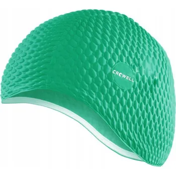 Plavecká čepice Plavecká čepice pro dospělé Silikonová Crowell zelená