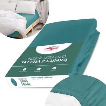 Prostěradlo Prostěradlo s gumou Darymex bavlněný satén 90 x 200 cm
