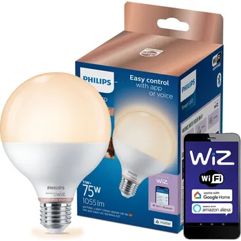 Žárovka LED žárovka E27 G95 11W = 75W 1055lm 2700-6500K SMART WiFi Philips WiZ