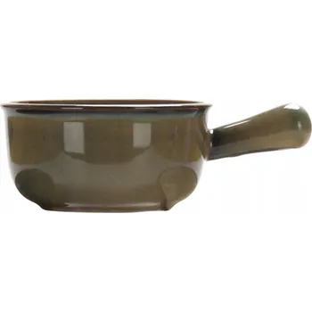 Keramická miska Cotta s rukojetí 18 x 6,5 cm, zelená