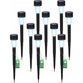 Venkovní osvětlení Solární lampa Lumiled černá 31 cm 10 ks