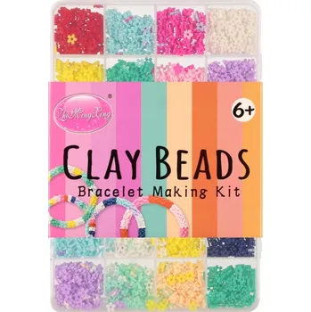 Dětské navlékací korálky SADA KORÁLKŮ NA NAVLÉKÁNÍ NÁRAMKY KORÁLKY PŘÍSLUŠENSTVÍ