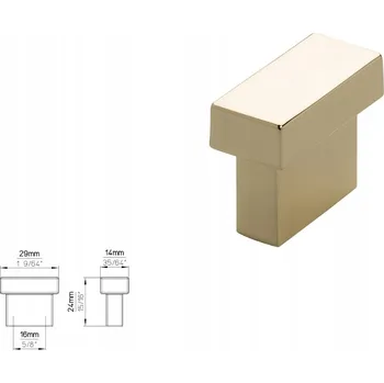Nábytkové kování Nábytková úchytka SIRO 1595-29ZN5 lesklá mosaz