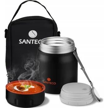 Termoska SANTECO Termoska na jídlo 500 ml Nerezová Ocel S lžící a taškou