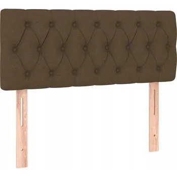 Čelo postele nastavitelné 100 x 7 x 78/88 cm tmavě hnědé látkové polyester