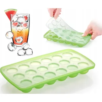 Tvořítko na led FORMA NA LEDOVÉ KOULE SILIKONOVÁ S VÍKEM