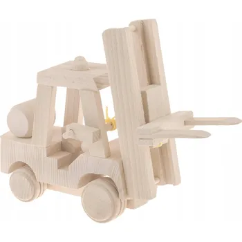 Obraz Dřevěný VYSOKOZDVIŽNÝ VOZÍK hračka decoupage - JEŠTĚRKA