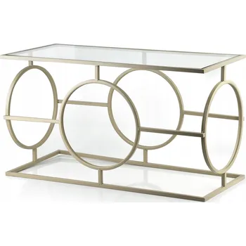 Jídelní stůl Obdélníkový stolek Mondex 35,5 x 80 x 45 cm, béžové odstíny