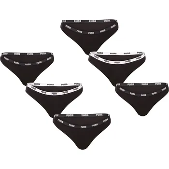 Kalhotky 6PACK dámská tanga Puma černá (701218849 001) M 701218849 001 Možnost vrácení zboží ZDARMA do 120 dnů!