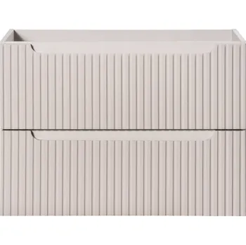 Koupelnový nábytek Koupelnová Skříňka Pod Umyvadlo Závěsná 2 Zásuvky Kašmírově Béžová 80x57x39 Cm