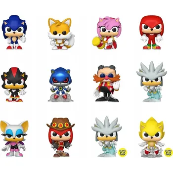 Figurka Figurka Funko Pop! Sonic, Tails, Amy, Knuckles, Shadow, Metal Sonic, Dr. Eggman, Silver, Rouge, Treasure Hunter Knuckles