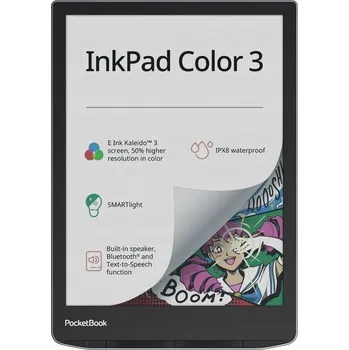 Čtečka elektronické knihy Čtečka PocketBook InkPad Color 3 32GB 7,8" černá