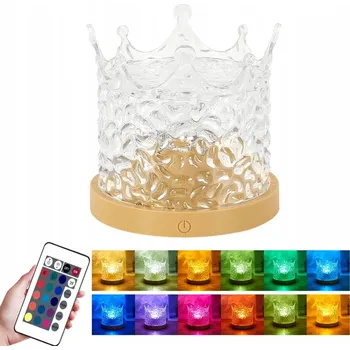 Světelný efekt PROJEKTOR POLÁRNÍ ZÁŘE KŘIŠŤÁLOVÁ LAMPičKA S DÁLKOVÝM OVLÁDÁNÍM 16 BAREV