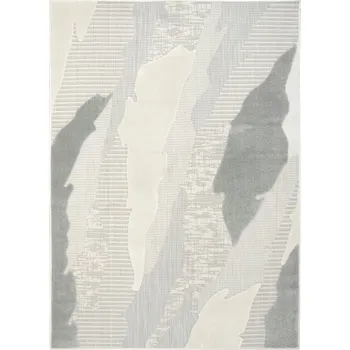 Koberec 60x100 cm DVOUÚROVŇOVÝ KOBEREC SISAL ŠEDÝ KRÉMOVÝ