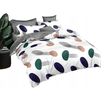 Povlečení SADA POVLEČENÍ 200x220 BAVLNĚNÝ SATÉN POVLEČENÍ NA POLŠTÁŘE 70x80