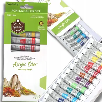 Vodová barva Akrylové barvy RTM 12 ks