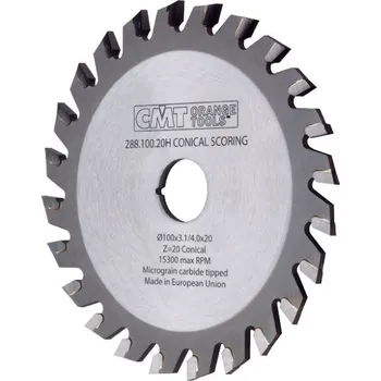 Pilový kotouč "CMT Předřezový kotouč kónický pro CNC stroje - D120x3.4-4.2 d20 Z24 HW"