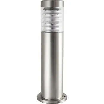 Stojací lampa Osvětlovací sloupek kulatý Su-ma E27 50 cm stříbrný