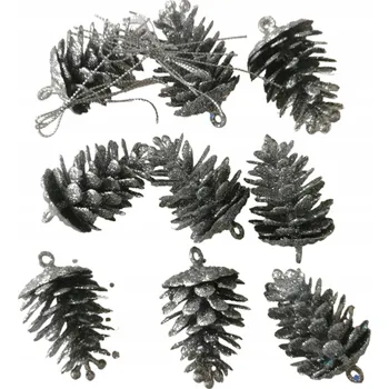 Vánoční dekorace 9 X OZDOBA ŠIŠKA ŠIŠKY na vánoční stromeček dekorace