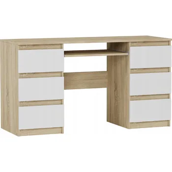 Psací stůl Obdélníkový psací stůl Framire 140 x 50 x 77 cm, dub sonoma