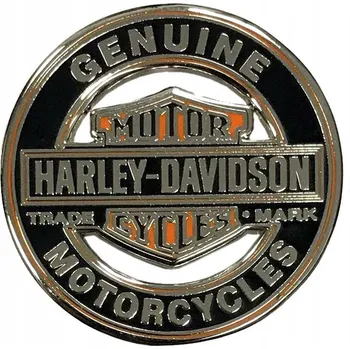 autokoberec Harley-Davidson odznak Bar & Shield Cutout 1,25 palce stříbrný