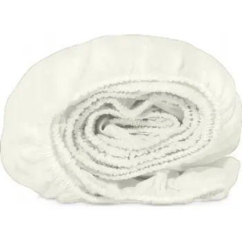 Prostěradlo Prostěradlo s gumou bavlna jersey 200x220cm, krémová barva