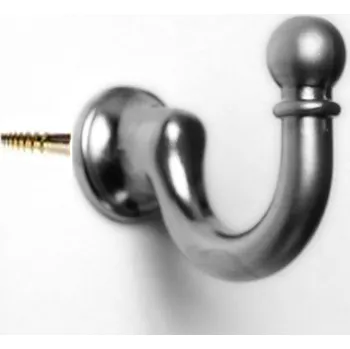 Věšák H1ax. - Háček přední montáž satén chrom (Nástěnný háček v povrchu satén chrom. Jednoduchý a funkční doplněk do interiéru.)